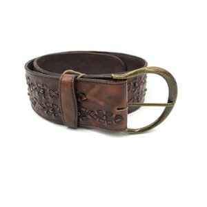 New OG Old Gringo Brown Leather Belt Womens 32 Laced Sigita